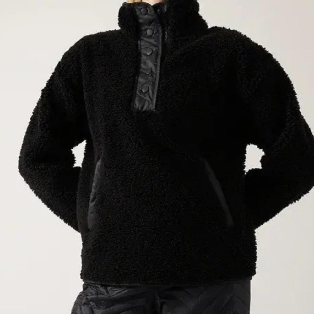 Athleta Black Fleece Sweater - Picture 1 of 9